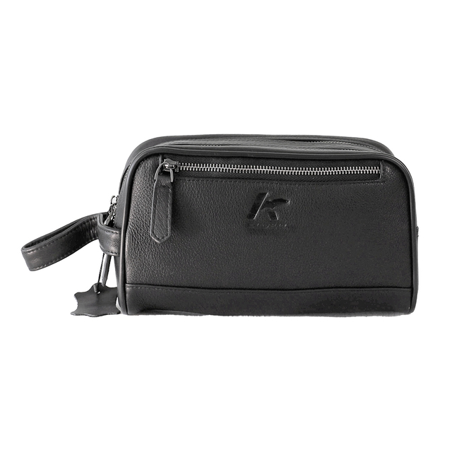 Genuine Leather Wristlet Clutch Handbag Multiple Component with Sturdy Handle