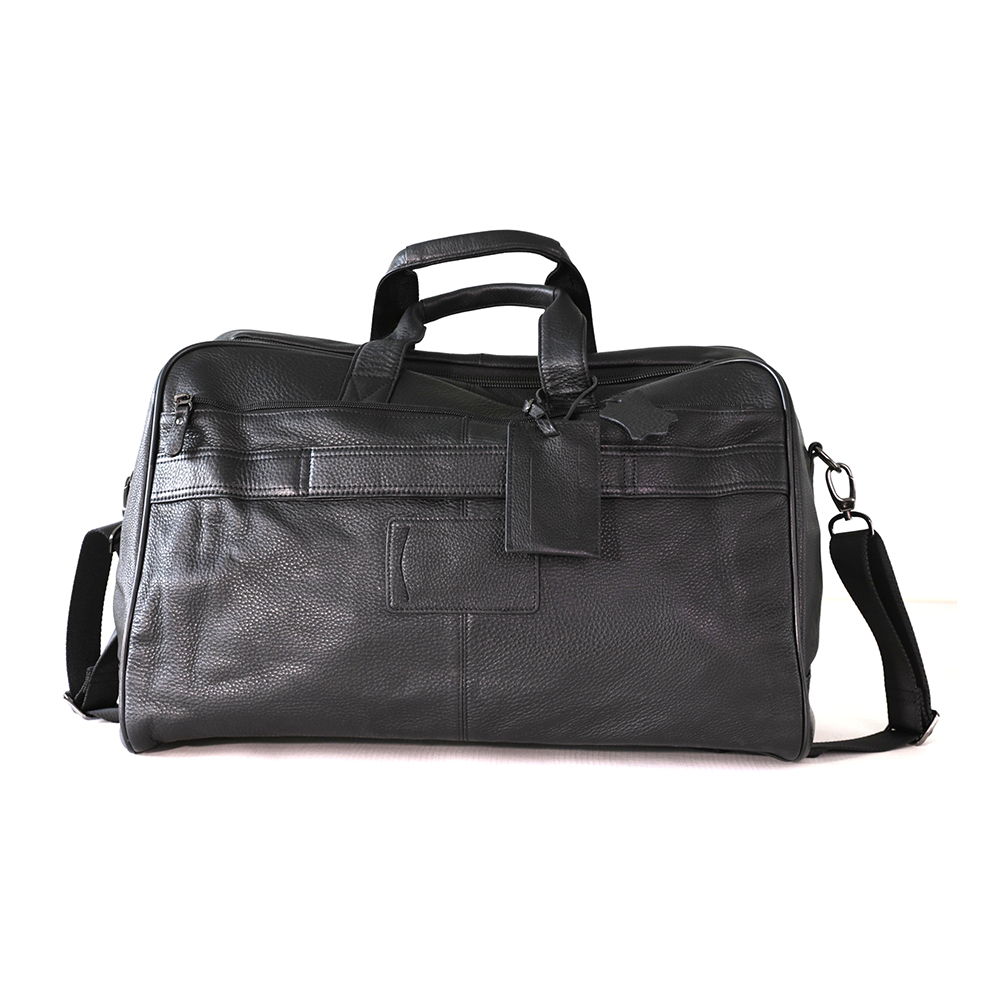 Leather Travel Bag with Adjustable Shoulder Strap