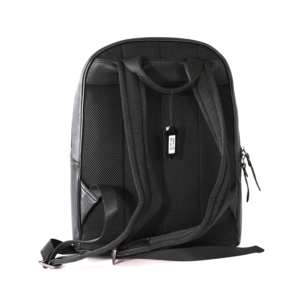 Soft Leather Multi Compartment Backpack with Zip