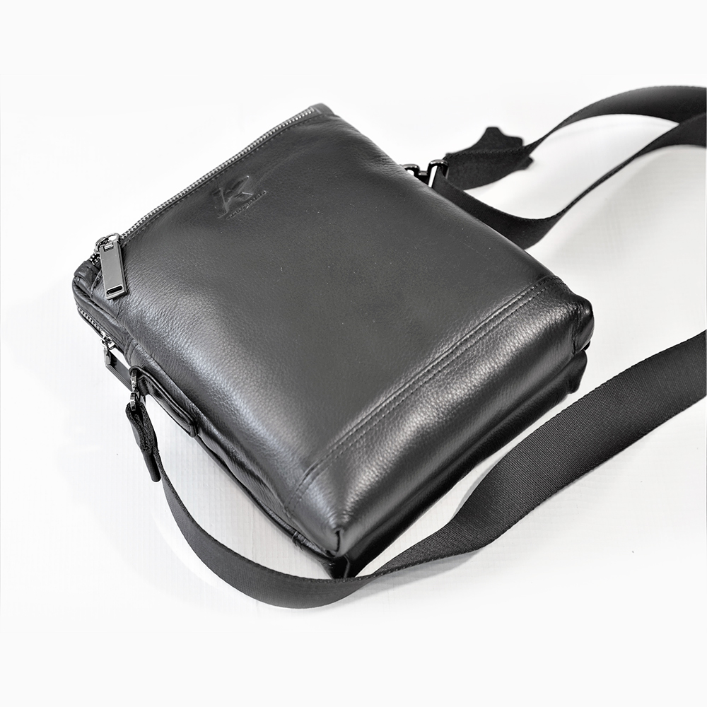 Black Leather Shoulder Bag