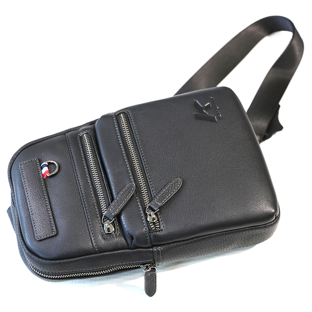 Genuine Leather Sling Bag For Men Multipurpose Chest Crossbody Shoulder Small Daypack