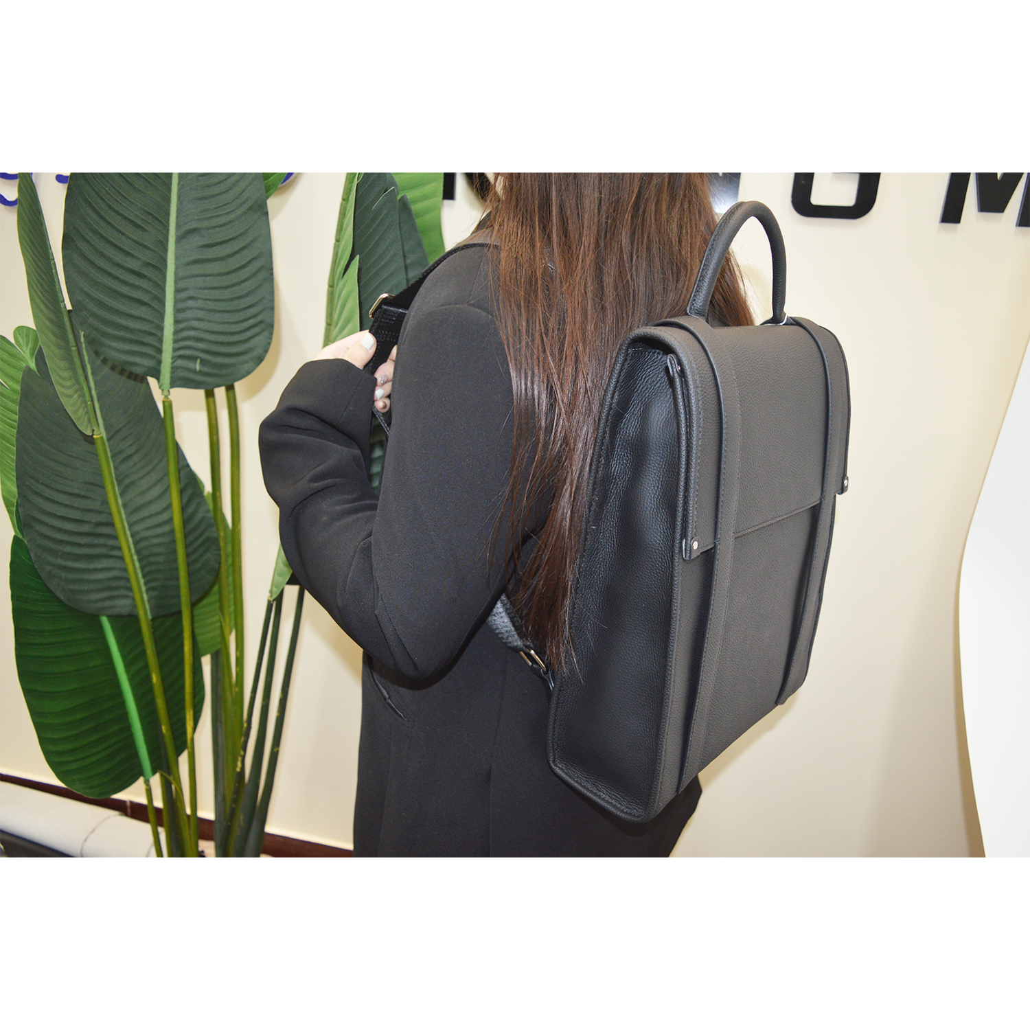 Simple Stylish Leather Backpack