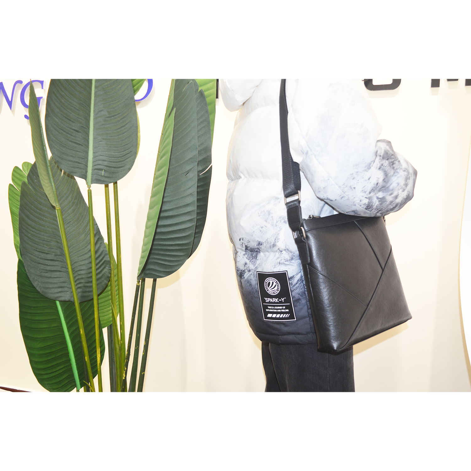 Men's Leather Shoulder Crossbody Bag