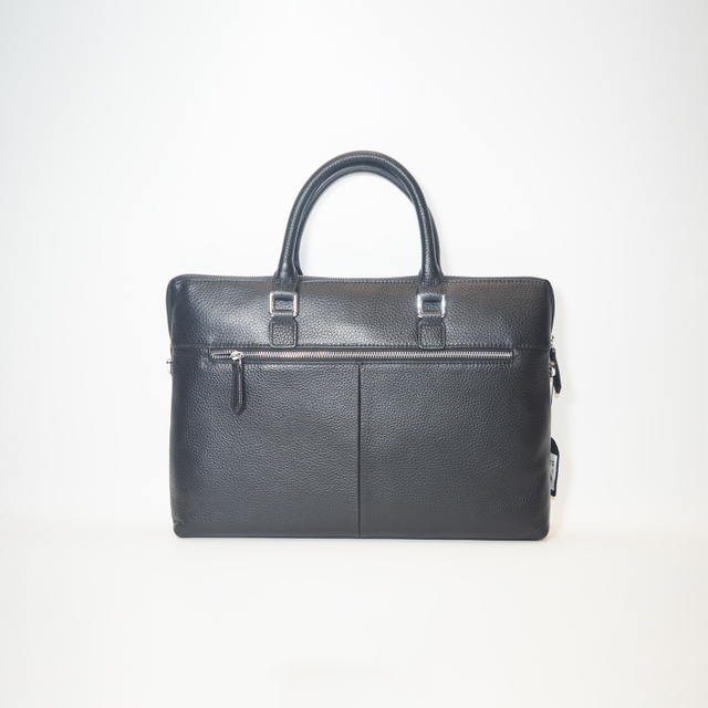Minimalist Genuine Leather Briefcase Business Laptop Bag Shoulder Bags Large Capacity Handbag with Adjustable Strap
