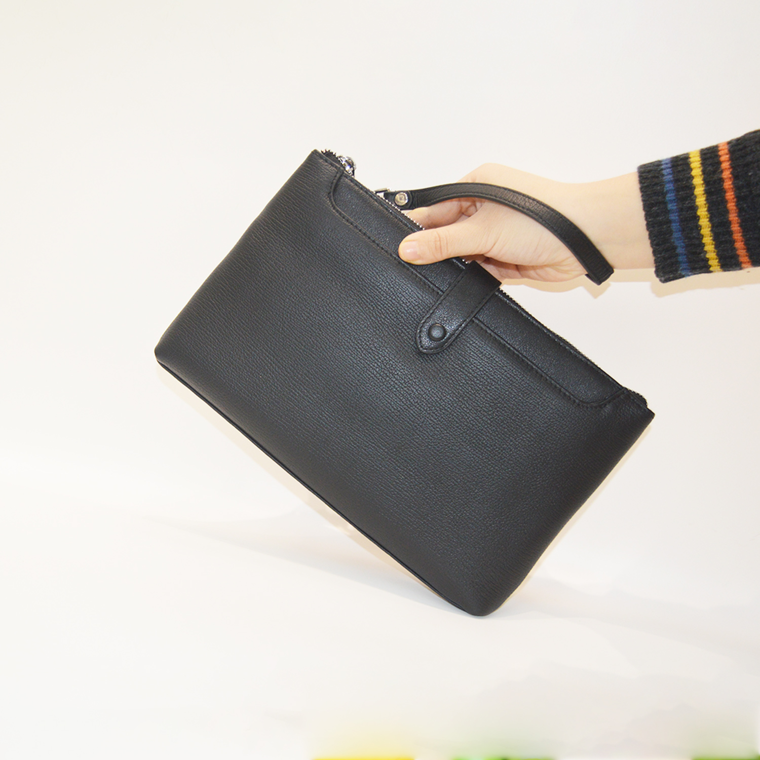 Mens Clutch Bag Purse Handbag 11 inches Slim Clutch Wallet