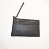 Men's Genuine Leather Envelope Clutch Handbag with Phone Pocket and 6 Card Slots