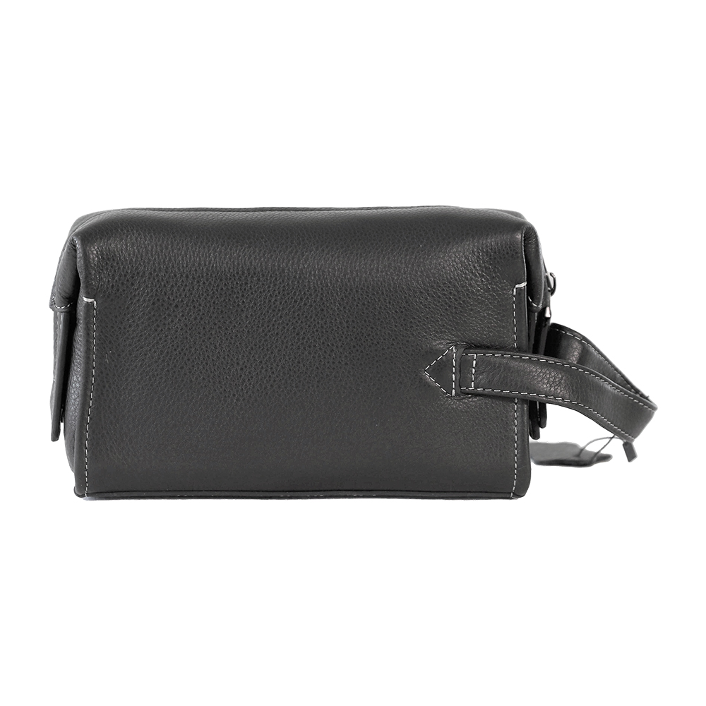 Time Resistance Leather Clutch for Men Women Organizer Wrist Bag Wallet