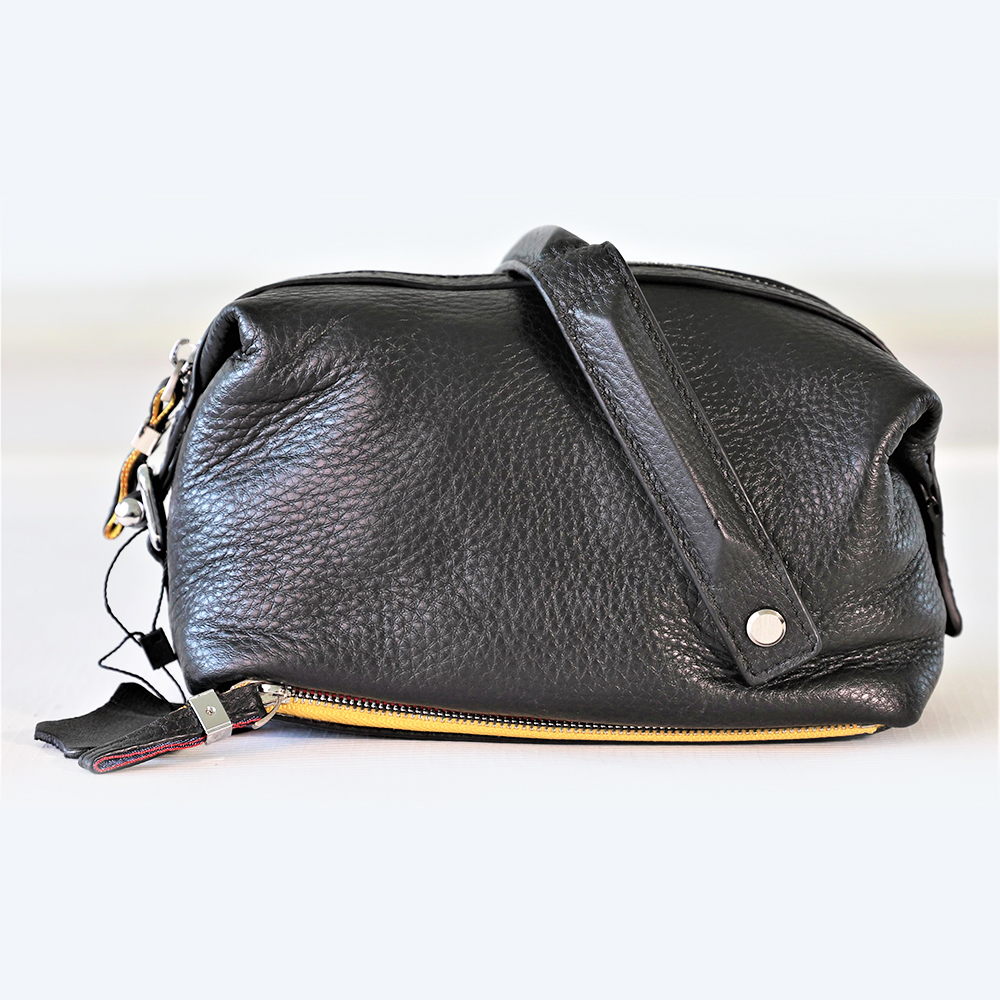 Soft Leather Wristlet Clutch with Exquisite Handle