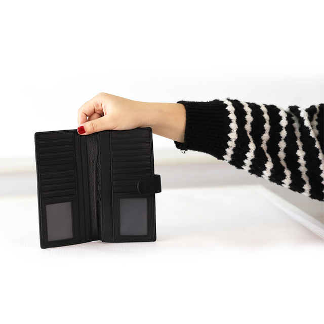 Genuine Leather Wallet for Men Long Wallet and Credit Card Holder with Stylish Design