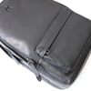 Soft Leather Multi Compartment Backpack Black