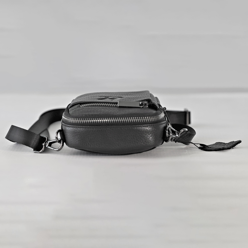 Mini Phone Black Leather Bag