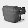 Genuine Leather Designer Travel Fanny Pack with Waist Belt Black