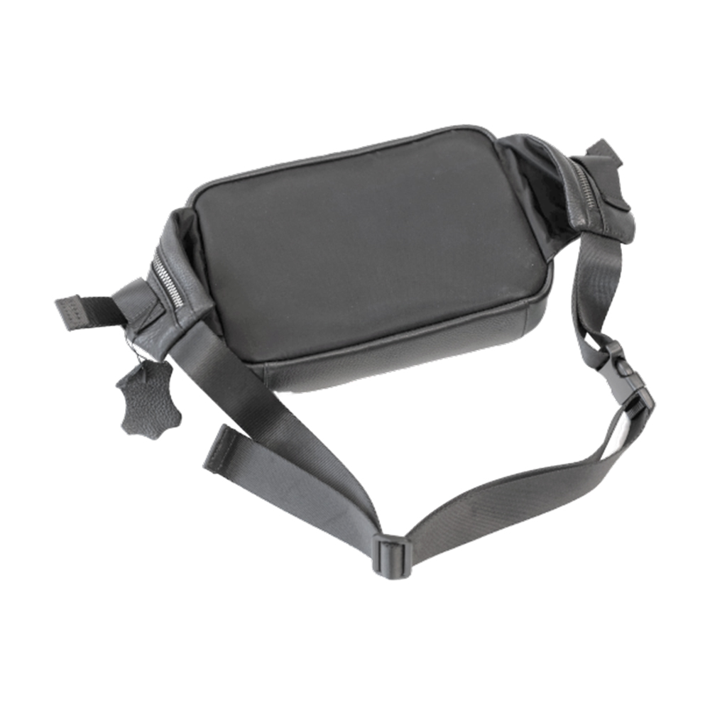 Genuine Leather Fanny Pack/Waist Bag/Organizer with Multiple Pockets Adjustable Belt