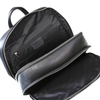 Woven Pattern Genuine Leather Backpack