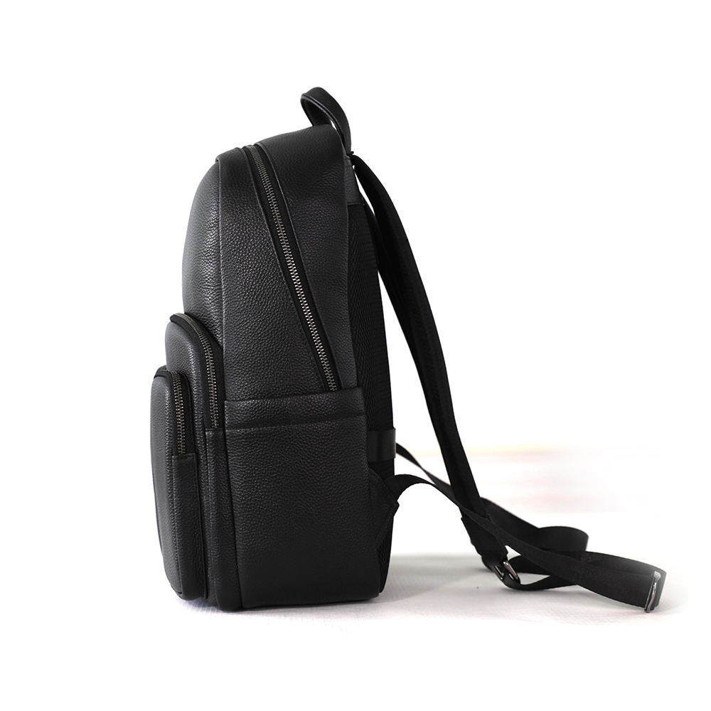 Soft Leather Multi Pockets Large Capacity Backpack
