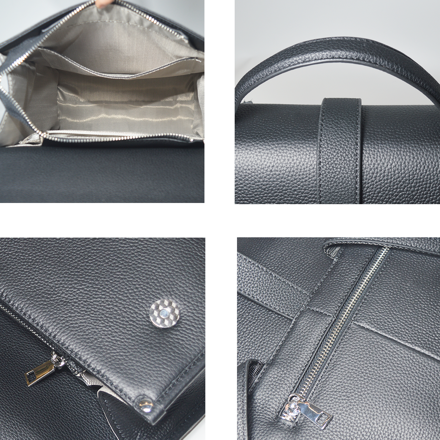 Leather Laptop Backpack for Women