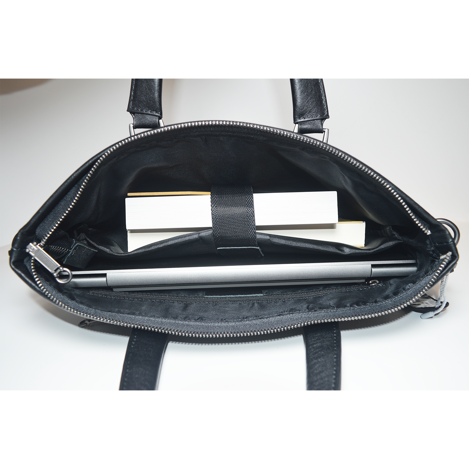 Men Minimalist Design Genuine Leather Business Laptop Bag Waterproof Briefcase Crossbody Bag
