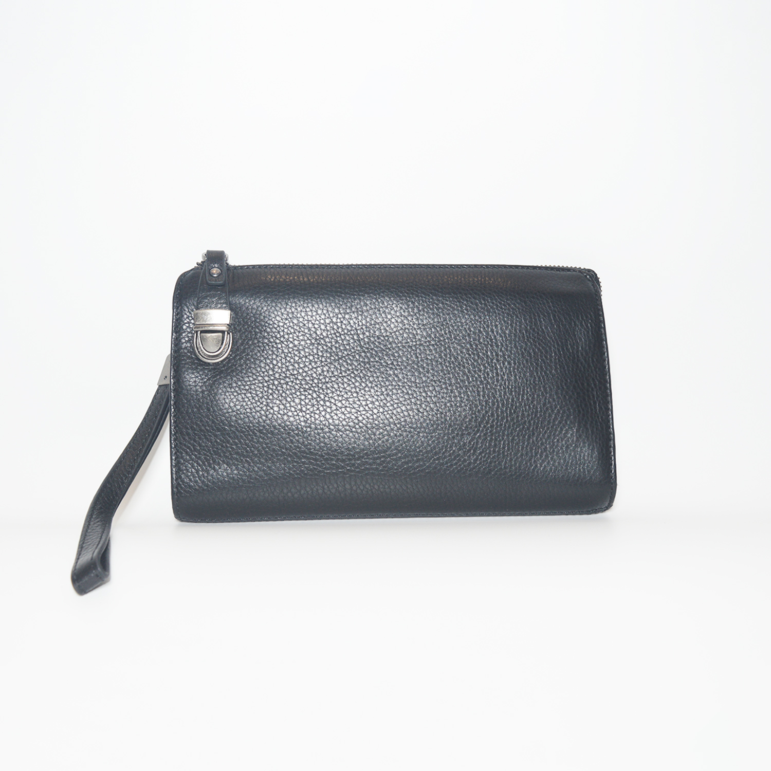 Mens Business Wallet Real Leather Clutch Purse Bag Versatile Anti Theft Clutch Phone Holder Handbag