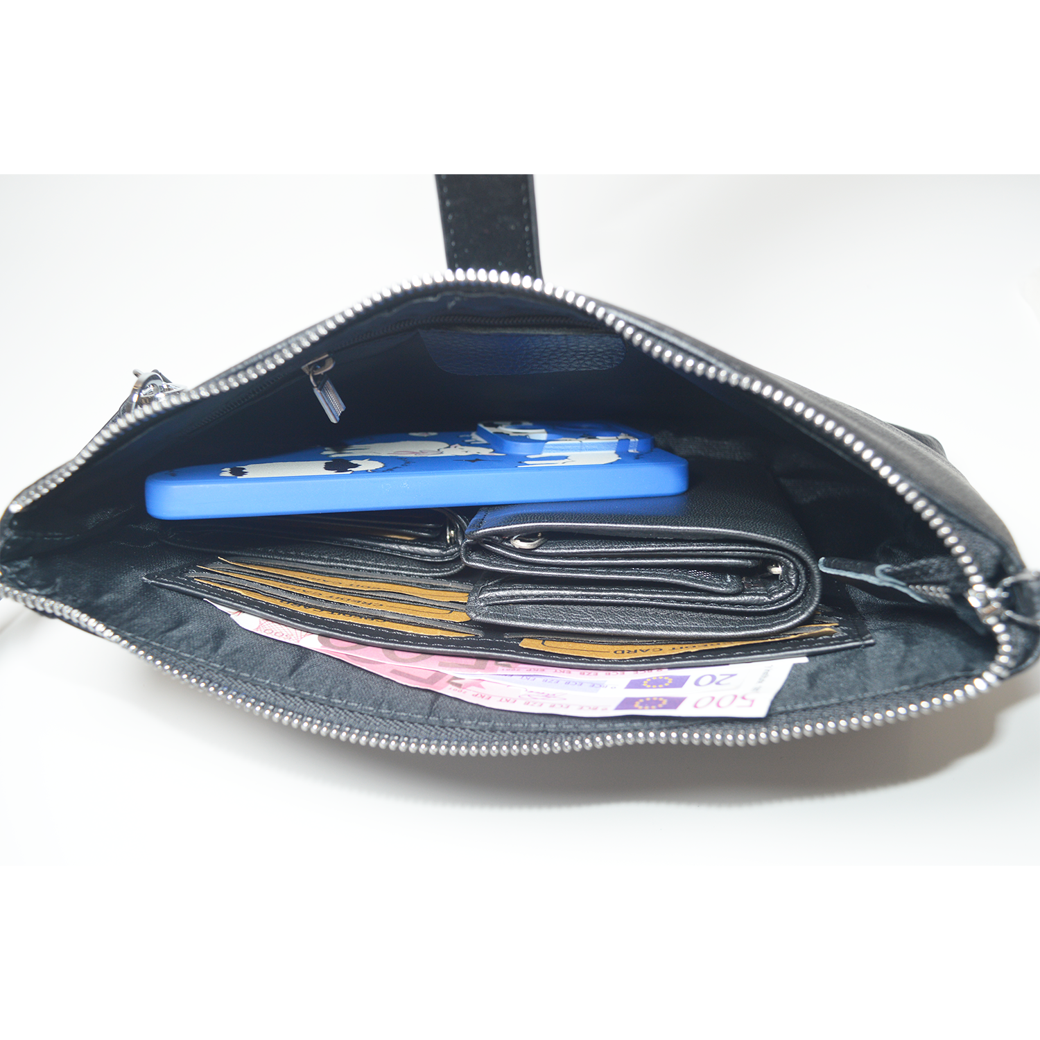 Mens Clutch Bag Purse Handbag 11 inches Slim Clutch Wallet