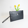 Men Clutch Bag Long Wallet Purse Card Holder Case Business Clutch Handbag with Pocket and Card Slots 