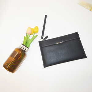 Lightweight Clutch Bag Genuine Leather Purse Handbag Extra Slim HandBag Clutch Wallet for Men and Women
