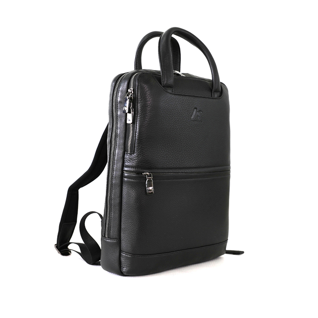 Black Business Laptop Backpack with Long Handle