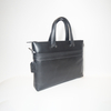 Minimalist Men's Genuine Leather Business Laptop Briefcase Executive Travel Handbag Messager Bag