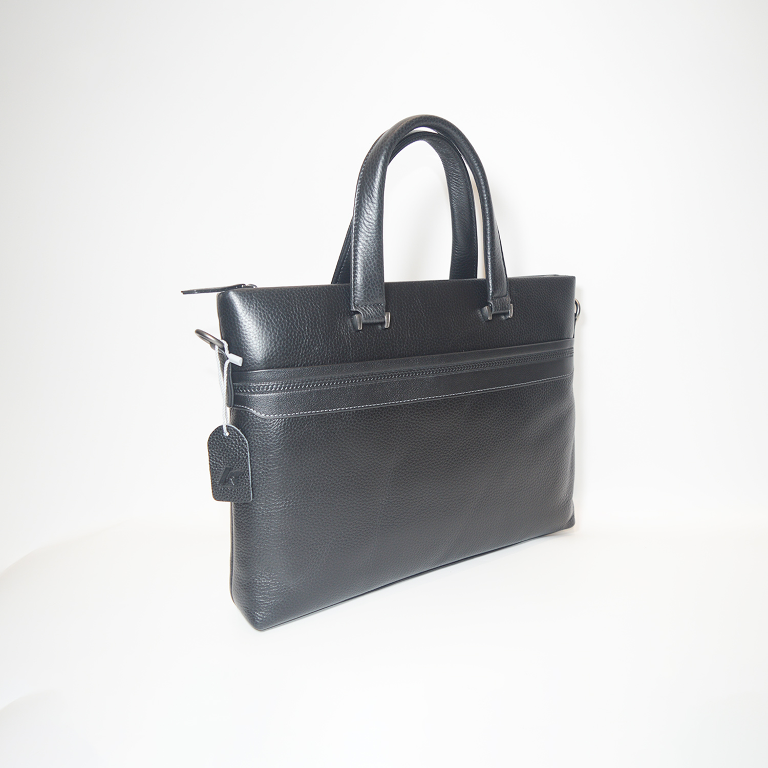 Minimalist Men's Genuine Leather Business Laptop Briefcase Executive Travel Handbag Messager Bag