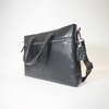 Full Grain Cow Leather Portable Briefcase Bag Laptop Leather Business Bag with Magnetic Snap