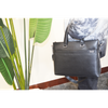 Men Minimalist Design Waterproof Real Leather Briefcase Messenger Bag Office Business Laptop Bag