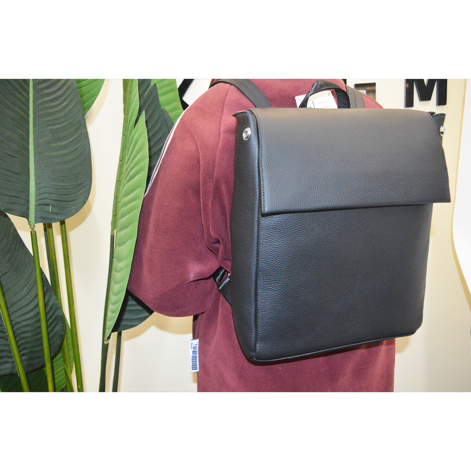 Travel Carry On Leather Backpack