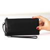 Sheepskin Leather Wristlet Clutch Wallet Purse