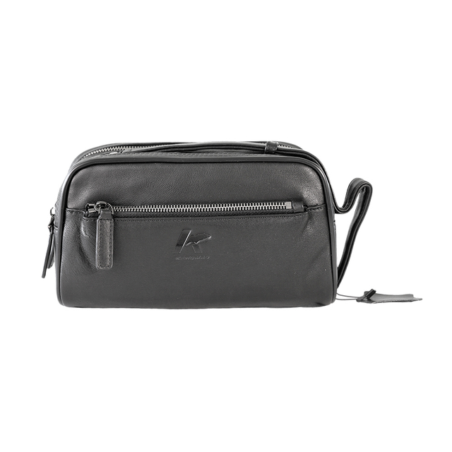 Genuine Leather Wristlet Clutch Handbag Multiple Component with Special Handle