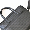 Napa Head Layer Genuine Leather Woven Briefcase Bag with Purse Suits