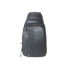 Mens Sling Bag Small Genuine Leather Chest Shoulder Bags Travel Crossbody Casual Daypack Black
