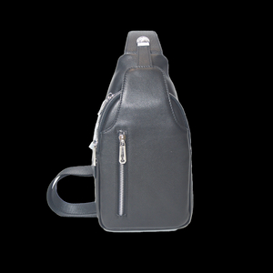 Top Layer Cowhide Leather Sling Bag Waterproof Casual Daypack Shoulder Chest Crossbody Bag For Men