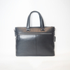 Full Grain Cow Leather Portable Briefcase Bag Laptop Leather Business Bag with Magnetic Snap