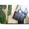 Classic Business Bag Men's Real Leather Briefcase Large Capacity Waterproof Shoulder Bag