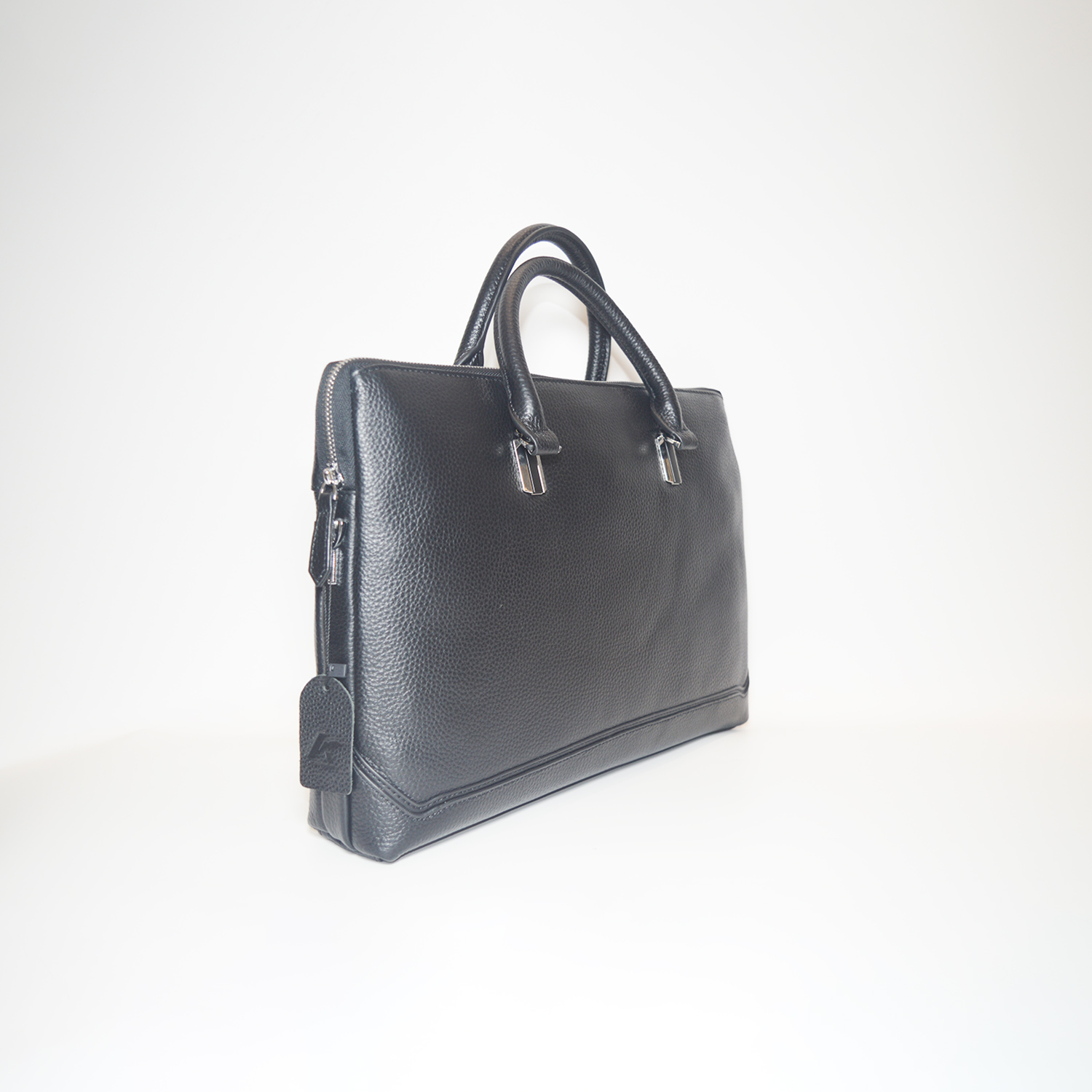 Minimalist Genuine Leather Briefcase Business Laptop Bag Shoulder Bags Large Capacity Handbag with Adjustable Strap