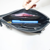 Long Wallets with Zipper Real Leather Men's Coin Purse Business Card Holders Wrist Wallet