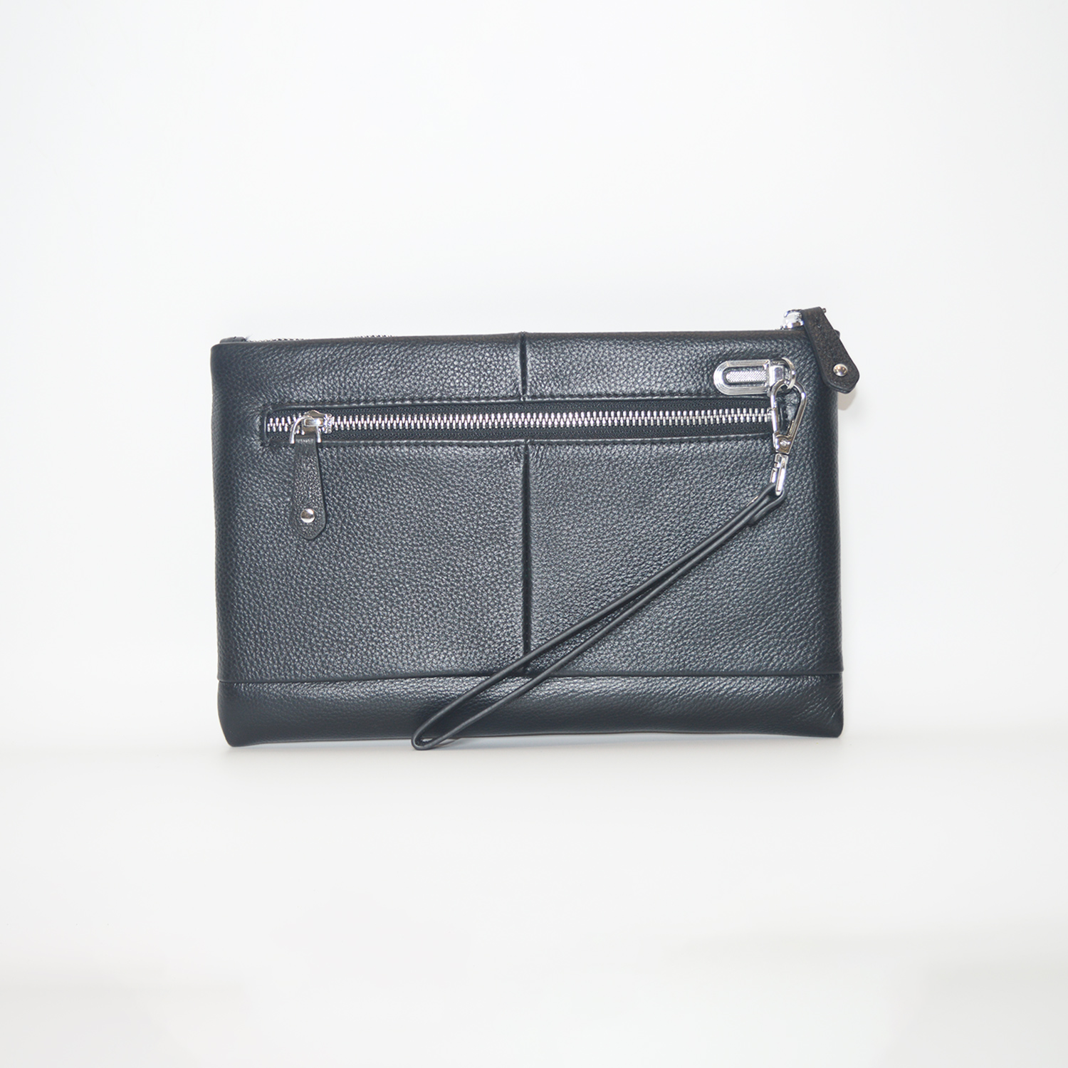 Men Clutch Bag Long Wallet Purse Card Holder Case Business Clutch Handbag with Pocket and Card Slots 