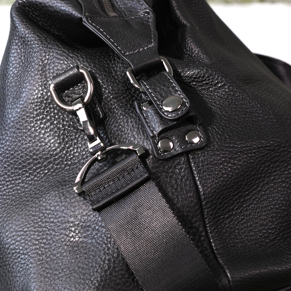 Men's Leather Bag Large Travel Weekend Sports Duffel Bag