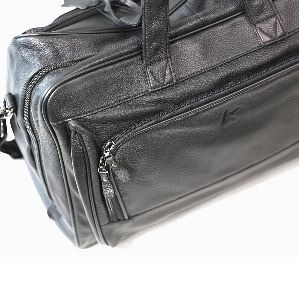 Leather Travel Bag with Adjustable Shoulder Strap