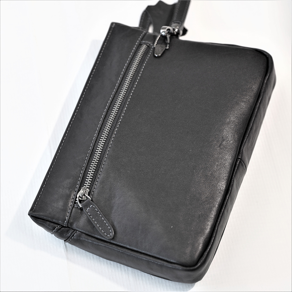 Leather Wristlet Clutch Wallet Purse Envelope Style Handbag