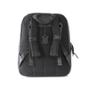 Quality Ladies/Unisex Soft Black Leather Backpack with Front Compartment