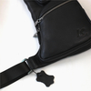 Vintage Leather Sling Bag for Men Crossbody Shoulder Chest Day Pack