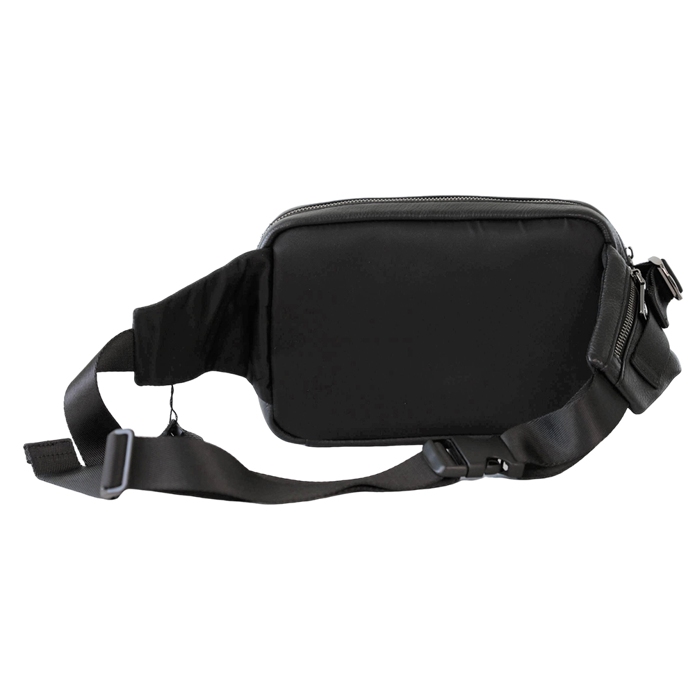 Genuine Leather Fanny Pack/Waist Bag/Organizer with Multiple Pockets Adjustable Belt