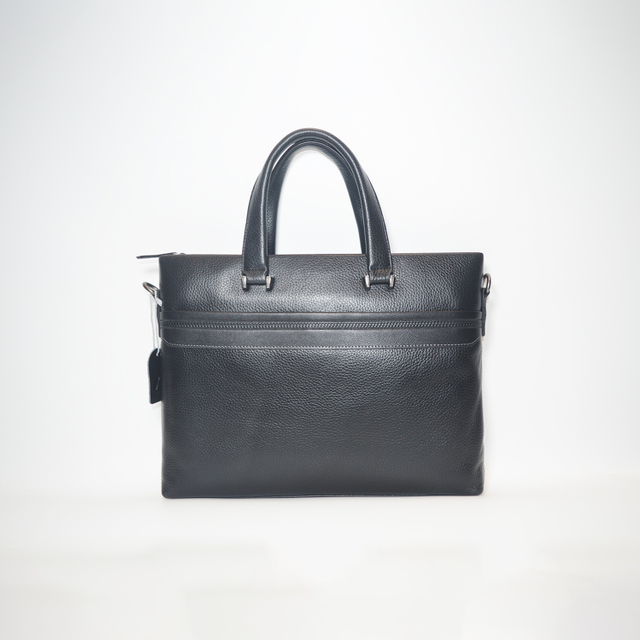 Minimalist Men's Genuine Leather Business Laptop Briefcase Executive Travel Handbag Messager Bag