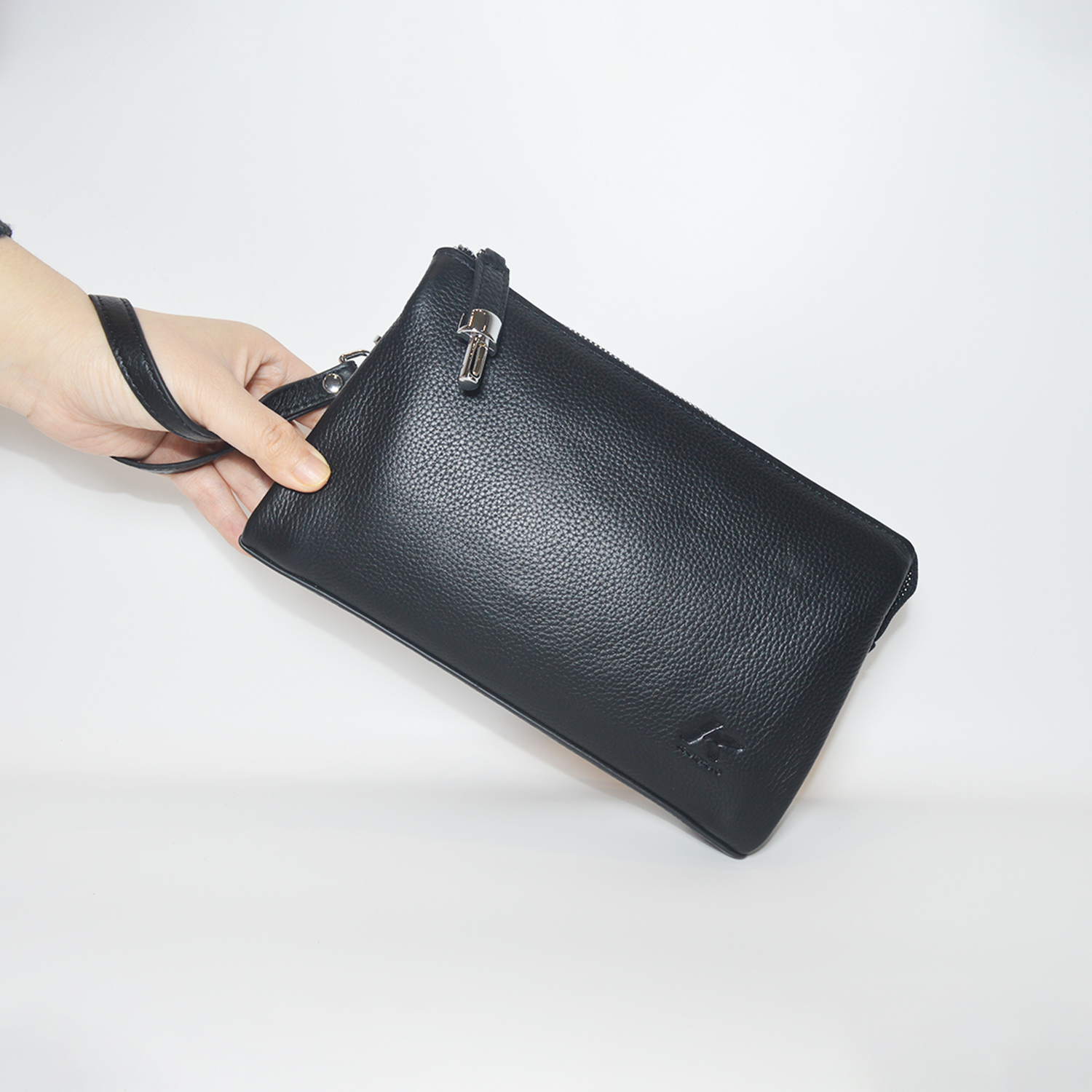 Mens Business Wallet Anti Theft Clutch Bag Long Wrist Wallet Purse Card Holder Handbag