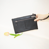 Men Clutch Bag Long Wallet Purse Card Holder Case Business Clutch Handbag with Pocket and Card Slots 